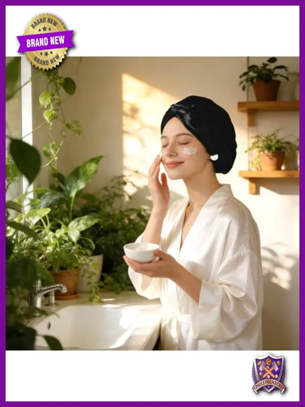 22 Momme 100% Mulberry Silk Bonnet Hair Wrap for Sleeping - Adjustable